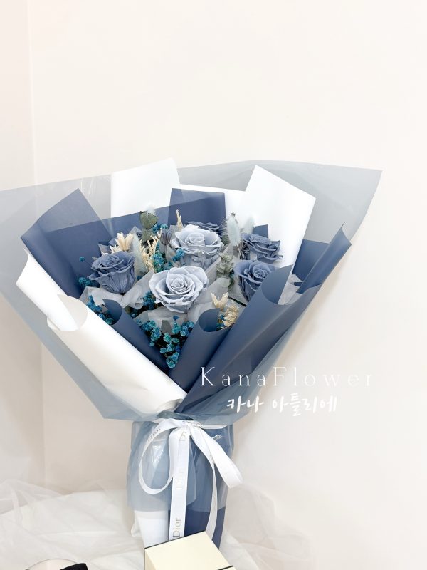 深情寶寶藍大花束