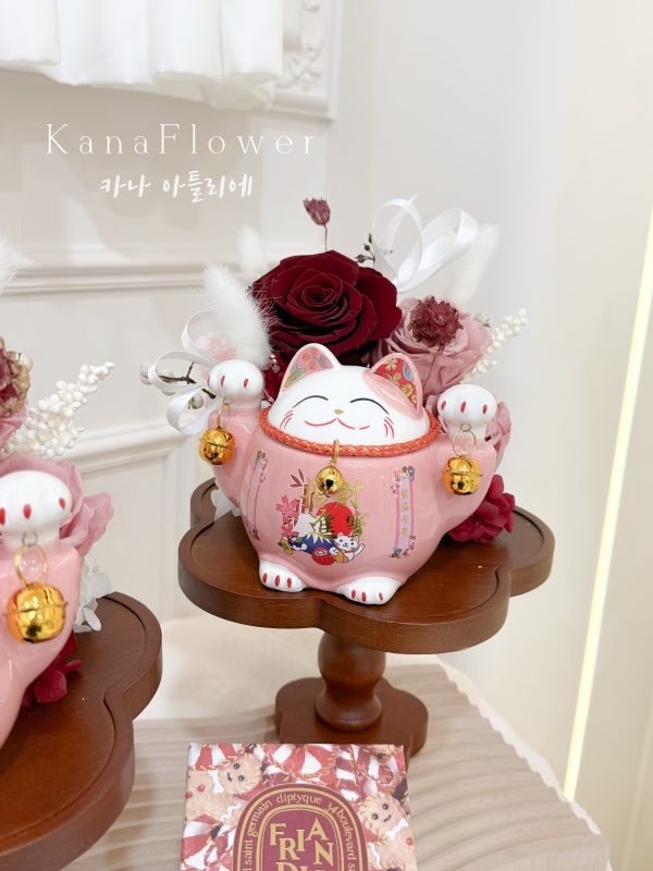 img_2802 招財貓盆花.好人緣