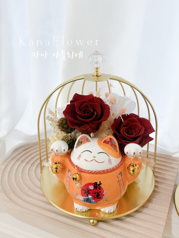 招財貓盆花.討吉利