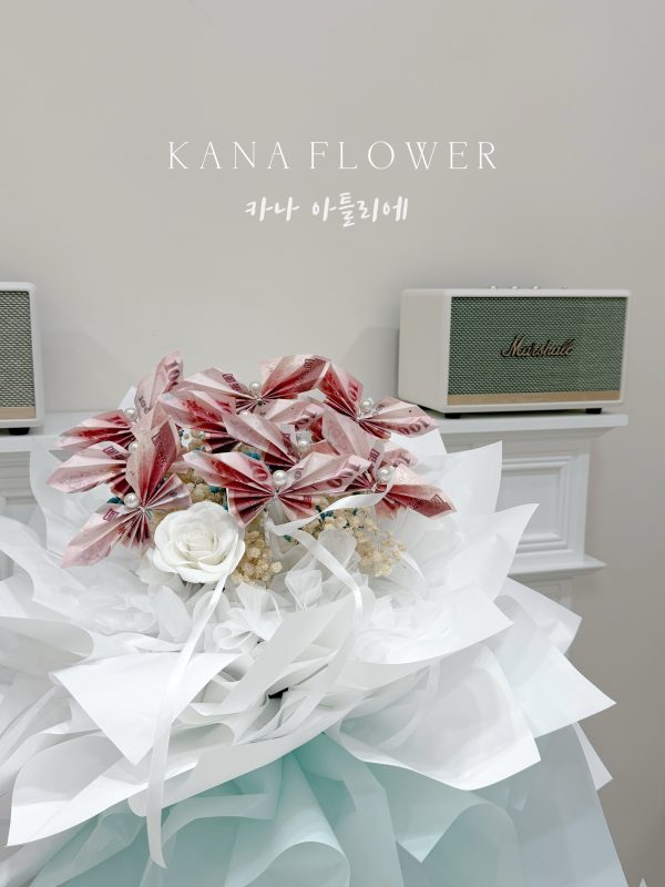 錢花款-蝶戀湖水藍