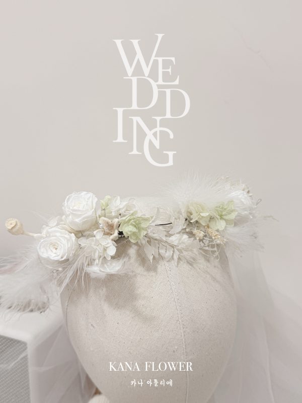 韓系永生頭冠花-森林系女孩 夏日青堤Summer Breeze