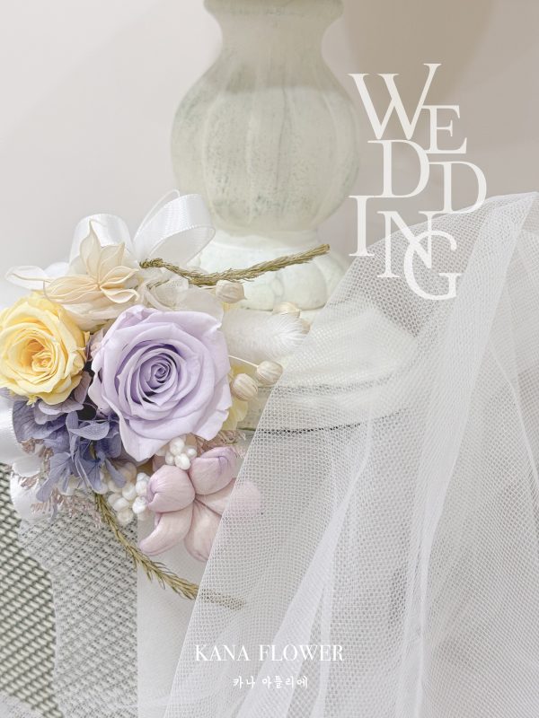 韓系永生胸花-（一個套組5個）仲夏夜的溫柔序曲 夏綠蒂Charlotte