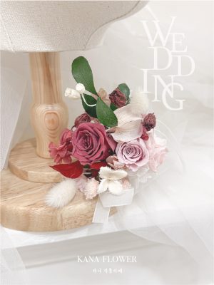 韓系永生胸花（一個套組5個）藏在心動間的粉色浪漫 伊茉莉Molly